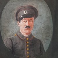 Картина на художника Стефан Егаров от 1918 г, снимка 5 - Антикварни и старинни предмети - 42939958