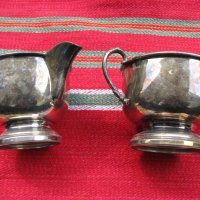 Посребрени чаша и кана, снимка 2 - Антикварни и старинни предмети - 28508551