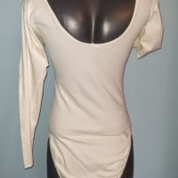 Еластично боди от памук и ликра , снимка 4 - Блузи с дълъг ръкав и пуловери - 28343084
