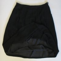 Нова черна пола с 6 плохи отпред, - 46 размер, снимка 2 - Поли - 34635903