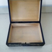 Дървена кутия 19 х 13.5 h 7 см. , снимка 2 - Други стоки за дома - 37440799