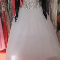сватбена булчинска рокля с кристали по поръчка, снимка 6 - Сватбени рокли - 26679084