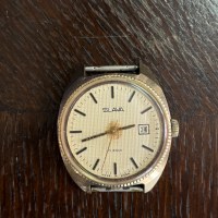 Позлатен часовник Slava / Слава.  №2254, снимка 2 - Антикварни и старинни предмети - 36555746