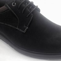 Мъжки ежедневни обувки 1276 в черно, снимка 4 - Спортно елегантни обувки - 38360988