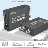 Видео - конвертор *WIIstar* SDI - HDMI + Гаранция, снимка 1 - Камери - 43759475