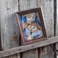  Диамантен гоблен „Мадоната с младенеца“, снимка 2 - Гоблени - 36552576