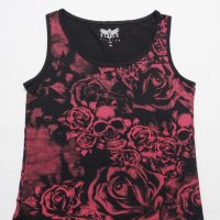 Black Premium by EMP Evil Twin Girls Top Black-Red Дамски Топ Потник Размер XS, снимка 5 - Потници - 28673375