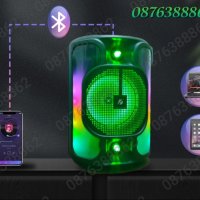 Ново! Караоке Колона, Тонколона 8” Инча Микрофон Блутут RGB, снимка 4 - Тонколони - 43032316