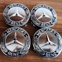 Капачки за джанти Mercedes/Мерцедес 75мм, снимка 2 - Аксесоари и консумативи - 40129891