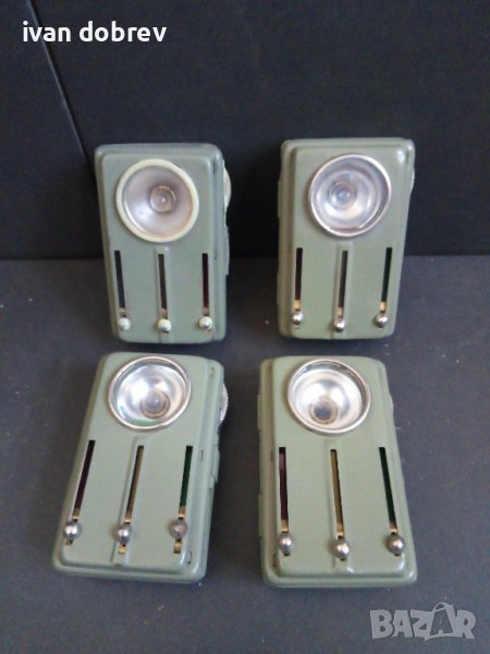 Старо сигнално метално фенерче, снимка 1