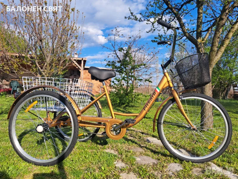 24 цолов Триколесен Велосипед Безплатна Доставка Безплатно Асемблиране, снимка 1