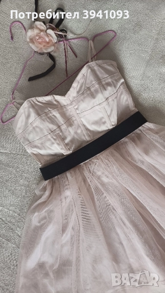 Рокля Шампанско Елегантна / Коктейлна / Ежедневна Корсет Нова , снимка 1