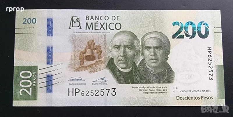 Мексико. 200 песо. 2023 г. UNC., снимка 1