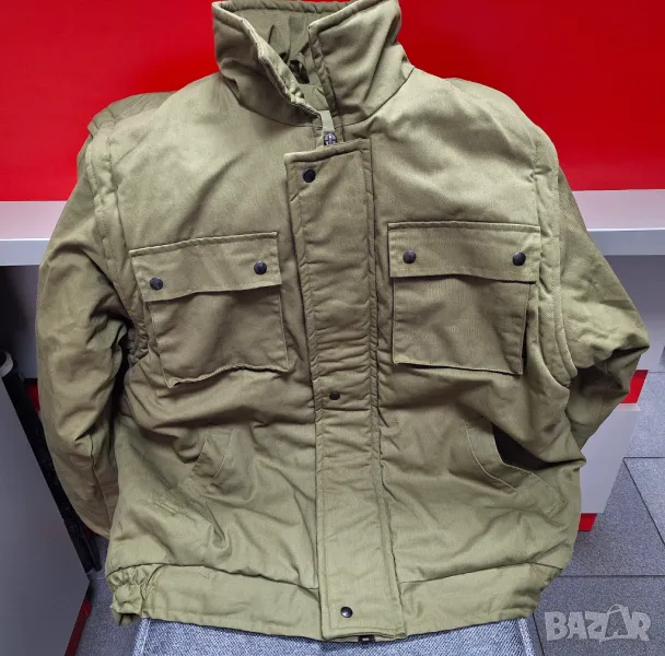 НОВО! Дебело, ватирано Военно Яке, размер 52, снимка 1