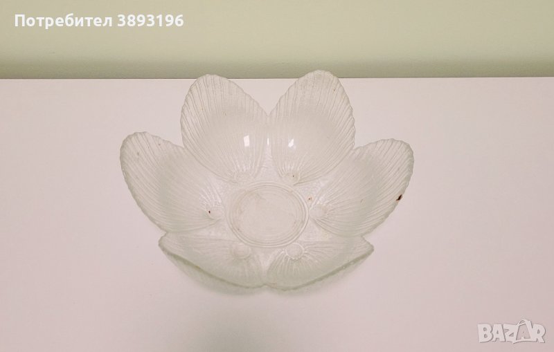 стъклена салатиера, снимка 1