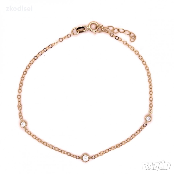 Златна дамска гривна 1,71гр. 19,0см. 14кр. проба:585 модел:33711-4, снимка 1