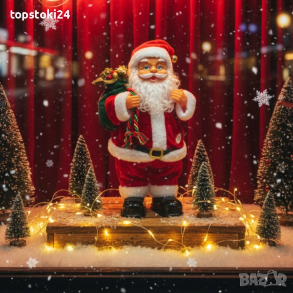 Танцуващ Дядо Коледа с музика и светлини – празнично настроение у дома, снимка 1