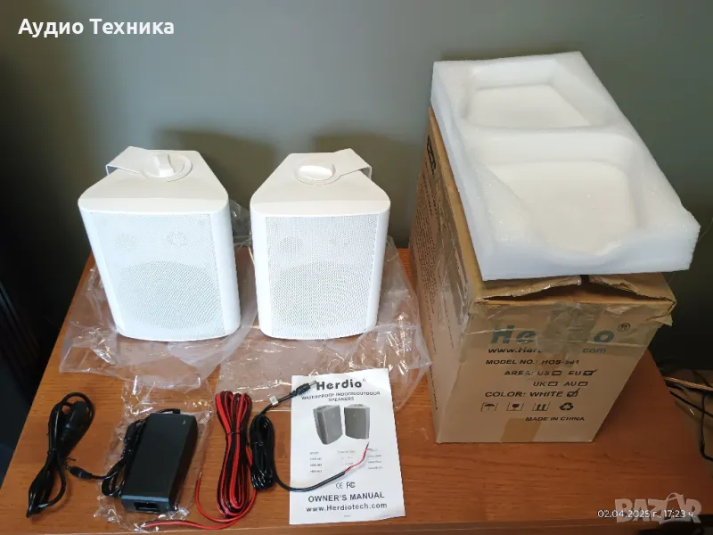 Активни Bluetooth колони Herdio. Чисто нови., снимка 1