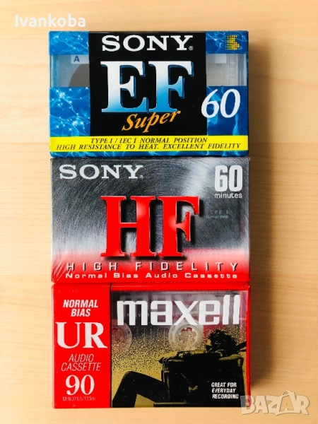 Нови запечатани аудио касети SONY и Maxell, снимка 1