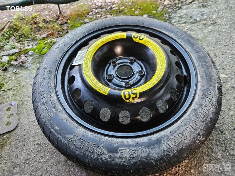 Нова Оригинална Резервна гума с джанта тип патерица 17'' цола за Фолксваген,Сеат, Ауди и Шкода!, снимка 1