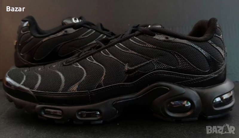 Nike TN Black Нови Мъжки Обувки Маратонки Размер 43 Номер 27.5см Стелка Черни vapormax , снимка 1