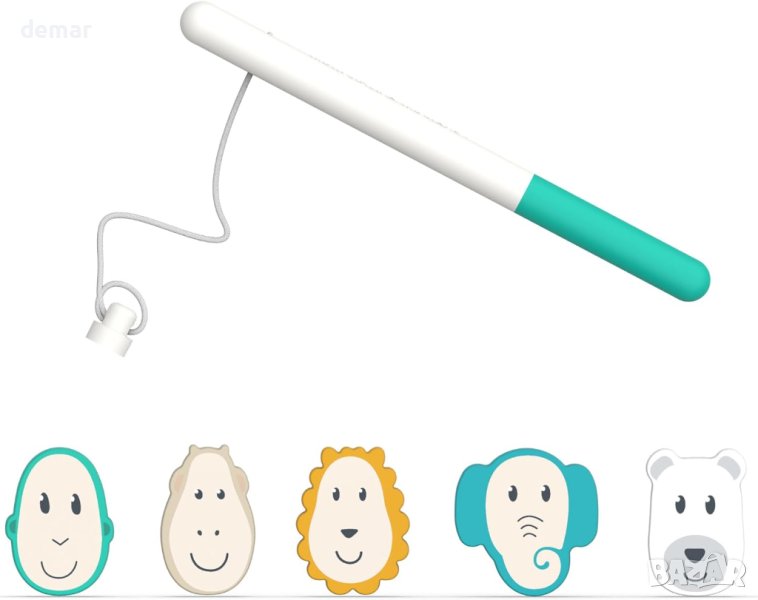 Антимикробна бебешка играчка за баня, сензорна игра за риболов, 1+ години, снимка 1