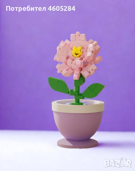 Мини-Конструктор “Цвете в саксия”, снимка 1