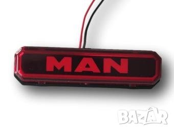 Габарити Лед Неон МАН Man червен,оранжев,бял лого, снимка 1
