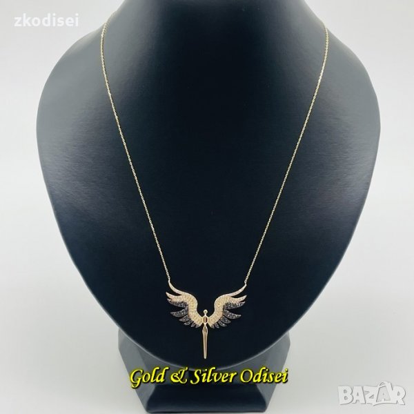 НОВ ЗЛАТЕН СИНДЖИР С МЕДАЛЬОН 4,40ГР. 49СМ. 14КР. ПРОБА:585 , снимка 1