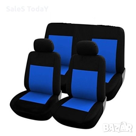 Комплект калъфи за седалки за кола ЕCОNOMIC Тапицерия за кола предни +задни седалки 6 части унив, снимка 1