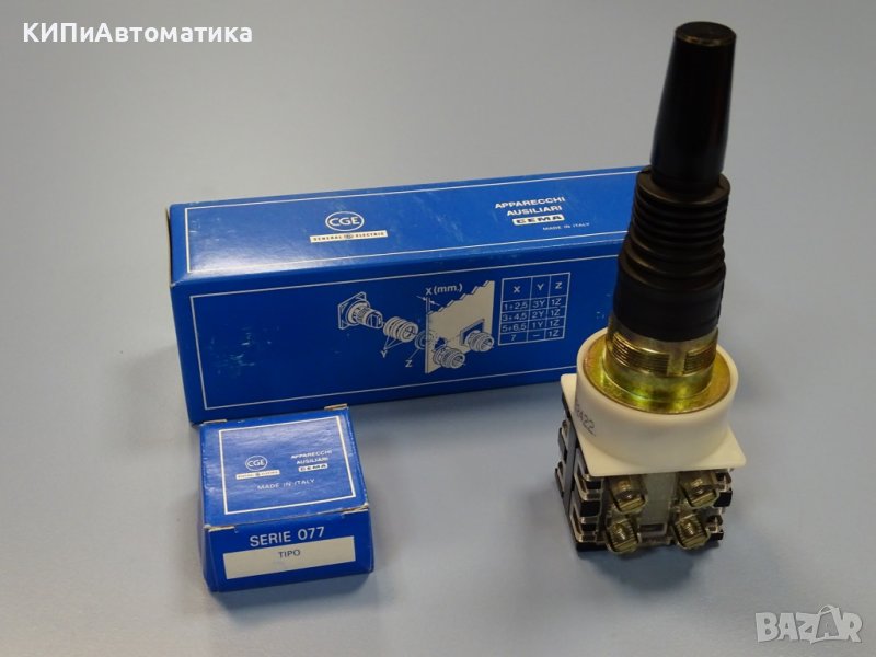 Джойстик електрически CEMA 077MTS2422 joystick switch 2-position, снимка 1