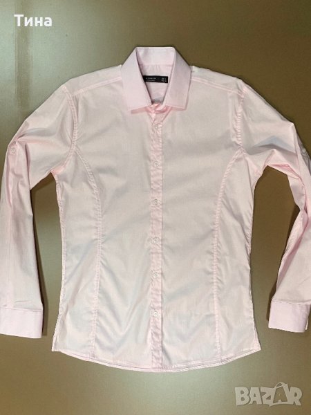 Елегантна светлорозова риза, снимка 1