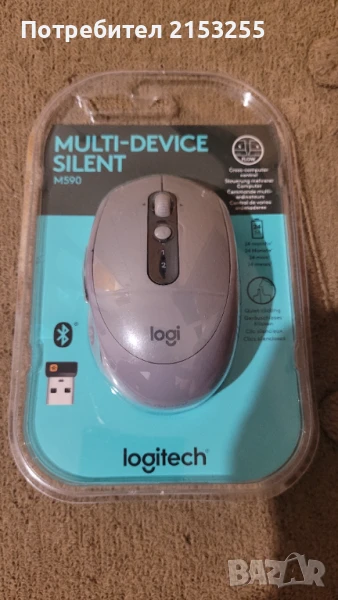 Logitech M590 Silent Wireless/Bluetooth Mouse, снимка 1