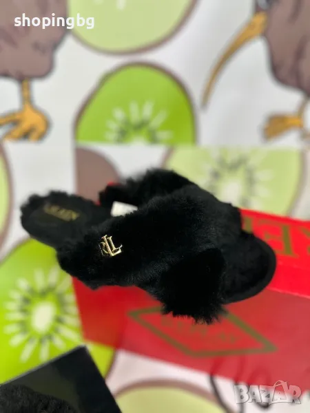 Дамски чехли с пух Ralph Lauren - 36.5 - 23 см., снимка 1