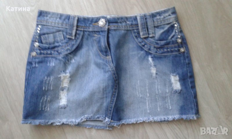 YES YES дънкова поличка, снимка 1