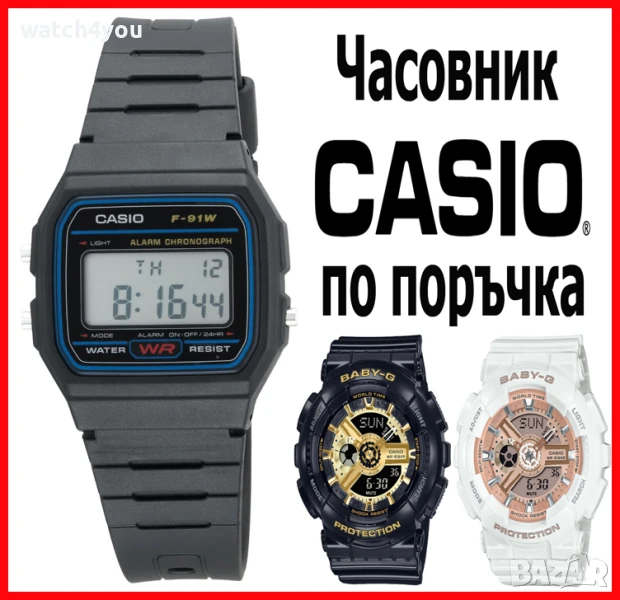 ПРОМОЦИЯ НА ОРИГИНАЛНИ ЧАСОВНИЦИ КАСИО.ЧАСОВНИК CASIO F-91W-1YEF F91W.CASIO F-91W. Ф 91., снимка 1