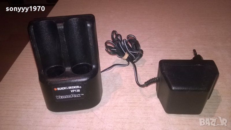 black & decker versapak vp130 charger-внос швеицария, снимка 1