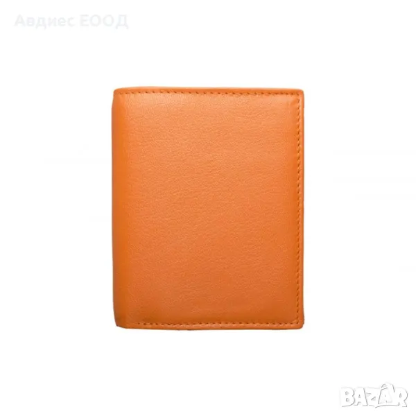 Оранжево портмоне естествена кожа, снимка 1