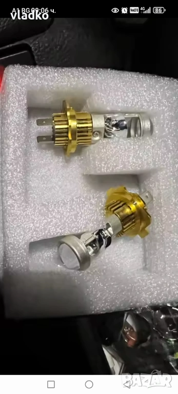 H4  ledкрушки с лупи  , снимка 1