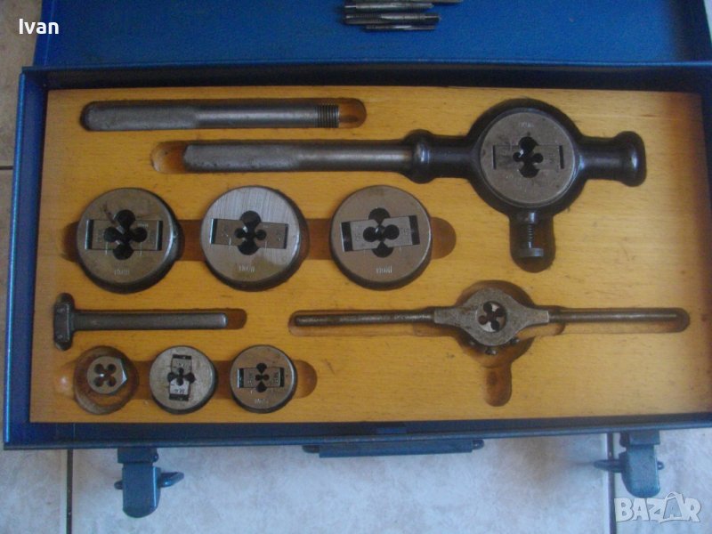 Немски Комплект Метчици/Плашки-IKON-30 Части-За Вътрешни/Външни Резби-Старо Професионално Качество, снимка 1