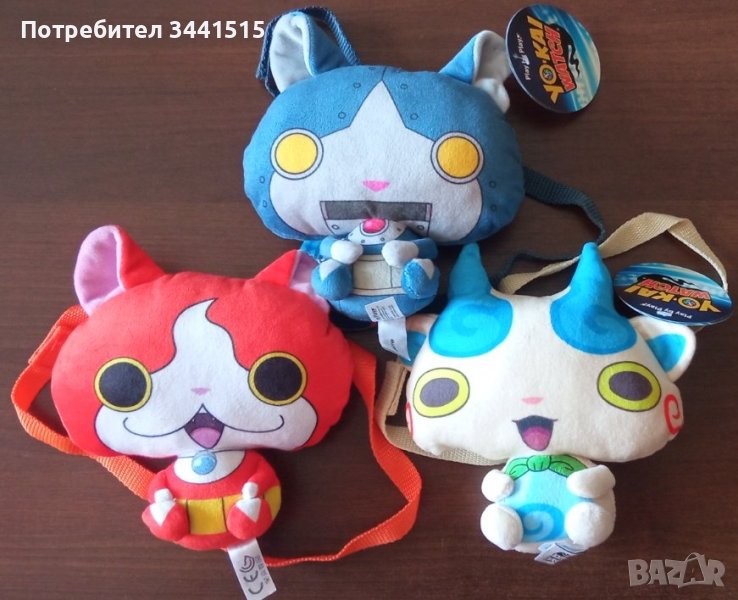 Детска чантичка за рамо Yo-Kai Watch, плюш, раница , снимка 1