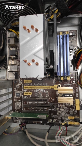 Продавам дънна платка Asus H87-PRO с процесор Intel i5 4670, охалдител и 8 гб рам, снимка 1