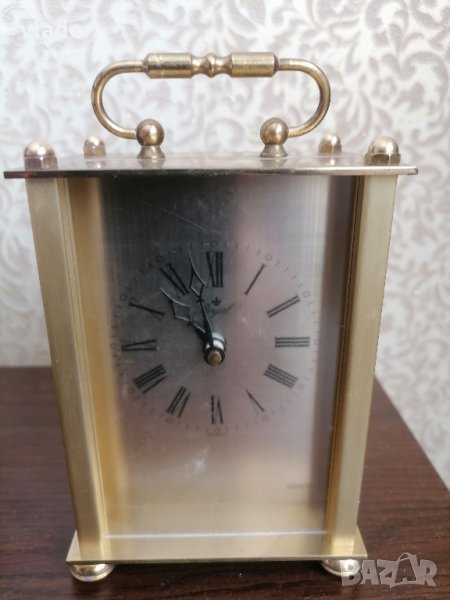 Месингов немски настолен часовник , снимка 1