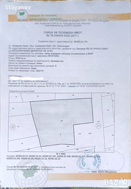 Продавам земеделска земя , снимка 1