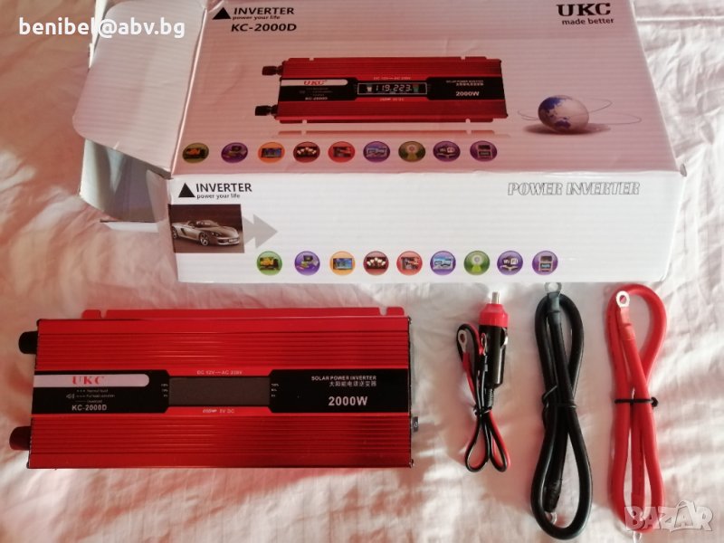 Solar Power Inverter 2000 Watts - 12V / 220V, снимка 1