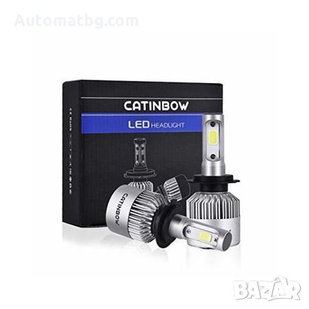 Комплект LED Лед Диодни Крушки за фар Automat H7 - 36W. 16000 Lm Над 150% по-ярка светлина., снимка 1