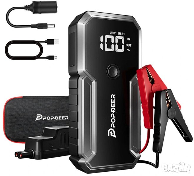 Джъмп стартер 23800mAh 3000A стартерно, аварийно,бустер, акумулатор, снимка 1