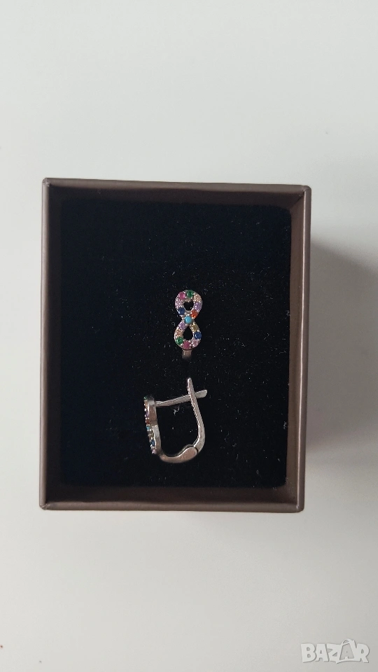 Детски сребърни обици , снимка 1