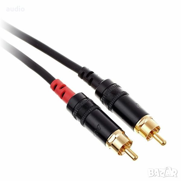 Кабел 2RCA – 2RCA 0.6м Cordial, снимка 1