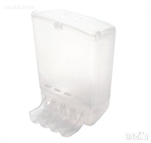 Хранилка четворна  mm 80 / 80 / h110 капацитет 200gr, снимка 1